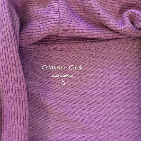 Coldwater Creek, size large/14 lavender cover up - Picture 5 of 10
